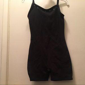 Danskin Black Unitard - Size 6/6X
